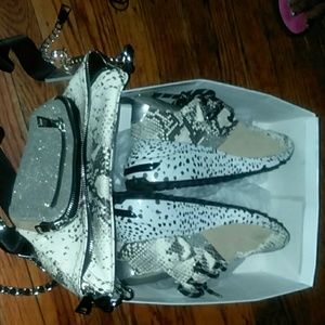 Steve Madden sneakers with matching fanny packet.